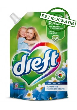 Гель для стирки Dreft Универсальный с ароматом утренней свежести, 1.54 л (28 стирок)
